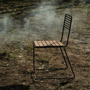 Chaise acier bois outdoor TALLONE