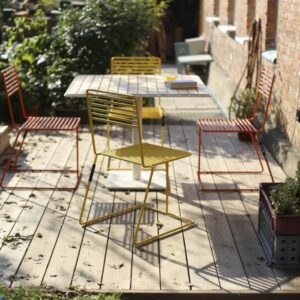 Chaise colorée robuste terrasse TALASANI