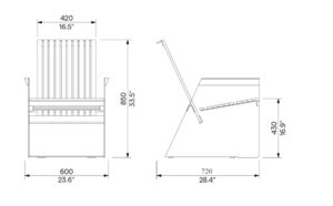 Collection O Fauteuil LRE350