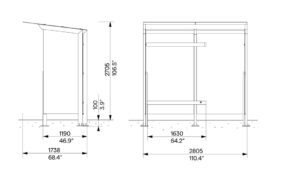 Collection X abribus X1-210L dim