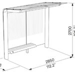 Collection X2-200L-SS abribus dim