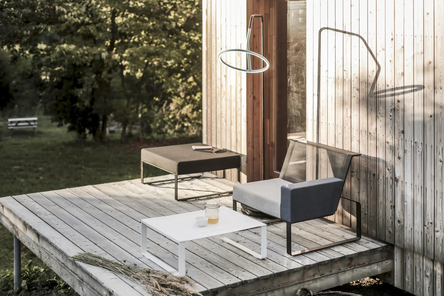Fauteuil extérieur accoudoir gauche MERIA