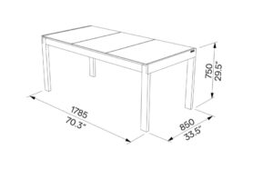 L2 Table HPL 175cm SN120