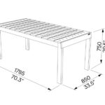L2 Table bois 175cm SN100