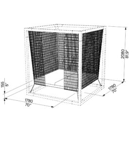 Lit suspendu dans Pergola CUCURRON (2)