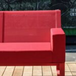 R1 Canapé 3 places avec accoudoirs MO130 rouge__