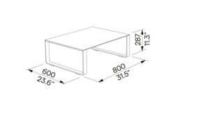 R1 Table mesh Batyline 80 cm MO300