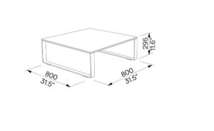 R1 table hpl 80cm MO215