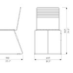 T1 chaise acier bois KL102