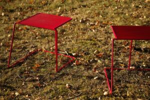 Tabouret tout acier coloré outdoor UCCIANI
