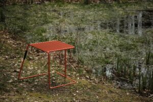 Tabouret tout acier coloré outdoor UCCIANI