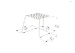 Tabouret tout acier coloré outdoor UCCIANI
