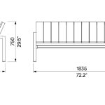 U5 Sofa 183,5cm LU250