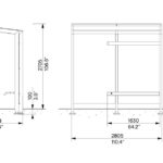 X1-200L-RS abribus assise à droite
