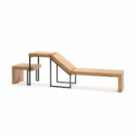 62305 chaise longue avec table VEST