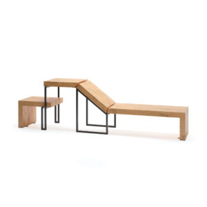 62305 chaise longue avec table VEST