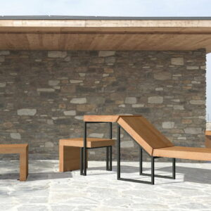 62305 chaise longue avec table VEST
