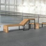 62305 chaise longue avec table VEST