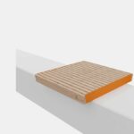 Assise acier bois sur muret ÉCHIROLLES;