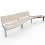 Banc bois sans dossier modulaire ORVAULT R2000..
