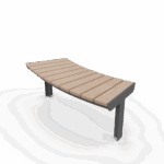 Banc bois sans dossier modulaire ORVAULT R2000