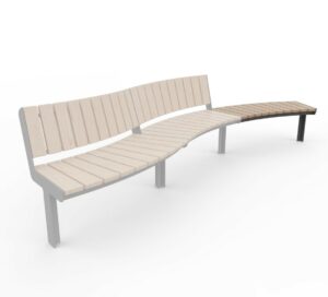 Banc bois sans dossier modulaire ORVAULT R2000..
