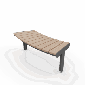 Banc bois sans dossier modulaire ORVAULT R2000