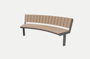 Banc concave avec dossier DONGES..