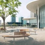 Banc convexe avec dossier LAVAL composition