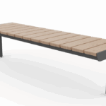 Banc droit sans dossier PONTCHÂTEAU.