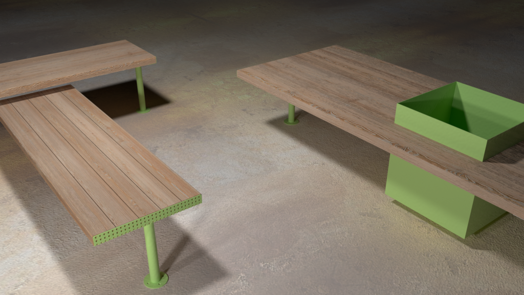 Holm Banquette jardinière 61807