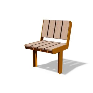 Fauteuil bois compact SOUDAN