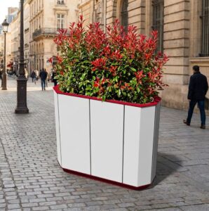 Grande jardinière 140L aluminium CUBLIZE