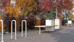 Holm Banquette jardinière 61808