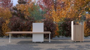 Holm Banquette jardinière 61808