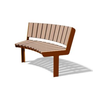 Banc concave avec dossier PORNICHET