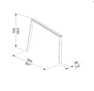 Support vélos avec caoutchouc de protection ALLONNES (2)