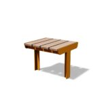 Tabouret en bois compact CHALLES