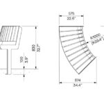 U3-500 banc courbe