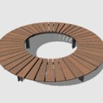 U3-520 banc circulaire diam inter 2m