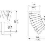 U3-550 banc dossier courbe
