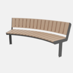 U3-650 banc avec dossier concave