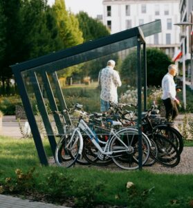 Abri vélos avec verre sécurit L4170mm BUC (3)