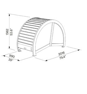 Abri vélos verrouillable TRAPPES (4)