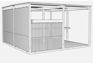 Atelier de travail Pergola ORANGE (2)