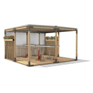 Atelier de travail Pergola ORANGE