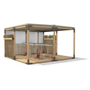 Atelier de travail Pergola ORANGE