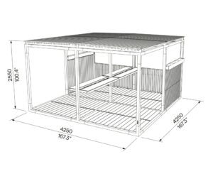 Atelier de travail Pergola ORANGE (5)