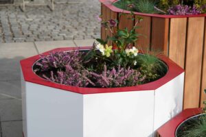 Bac à plantes Dibond colorés JULIÉNAS
