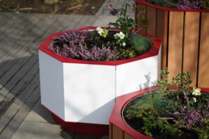 Bac à plantes Dibond colorés JULIÉNAS